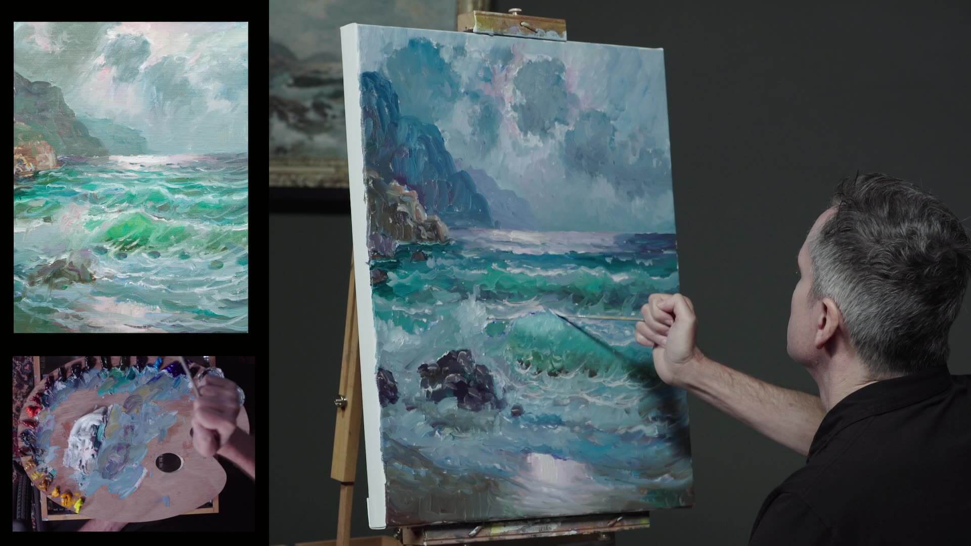 Alex Dzigurski: How to Paint Crashing Waves - PaintTube.tv